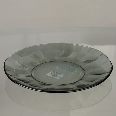 Тарелка обеденная стекло 20 см 'BLACK DIAMOND'