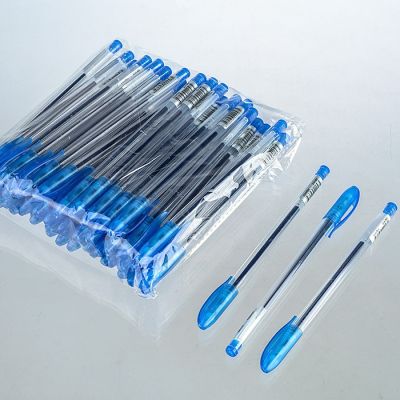 Ручка гелевая синяя, 14,9см, наконечник 0,5мм, пластик